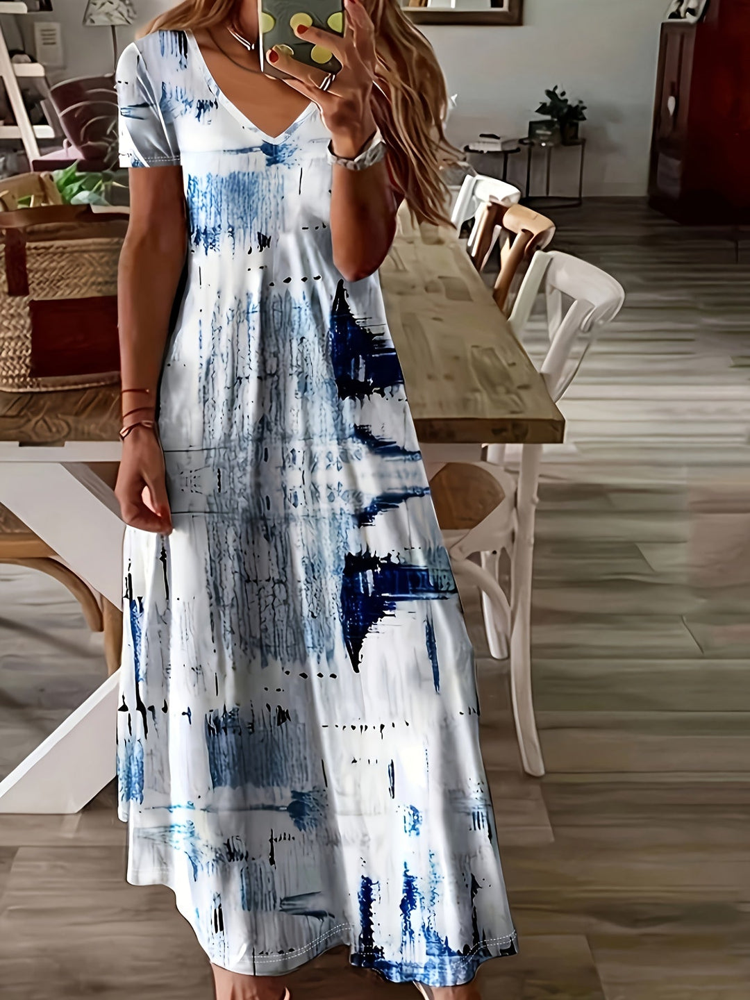 Arlisse™ - Artistic Flow Maxi Dress